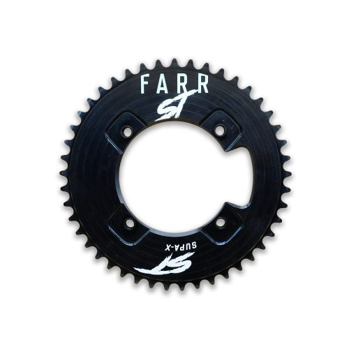 Farr- St Chainring Supa-X Threaded 4 Bolt Black Anodized