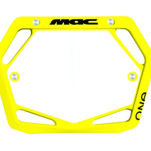 Mac One Number Plate Large