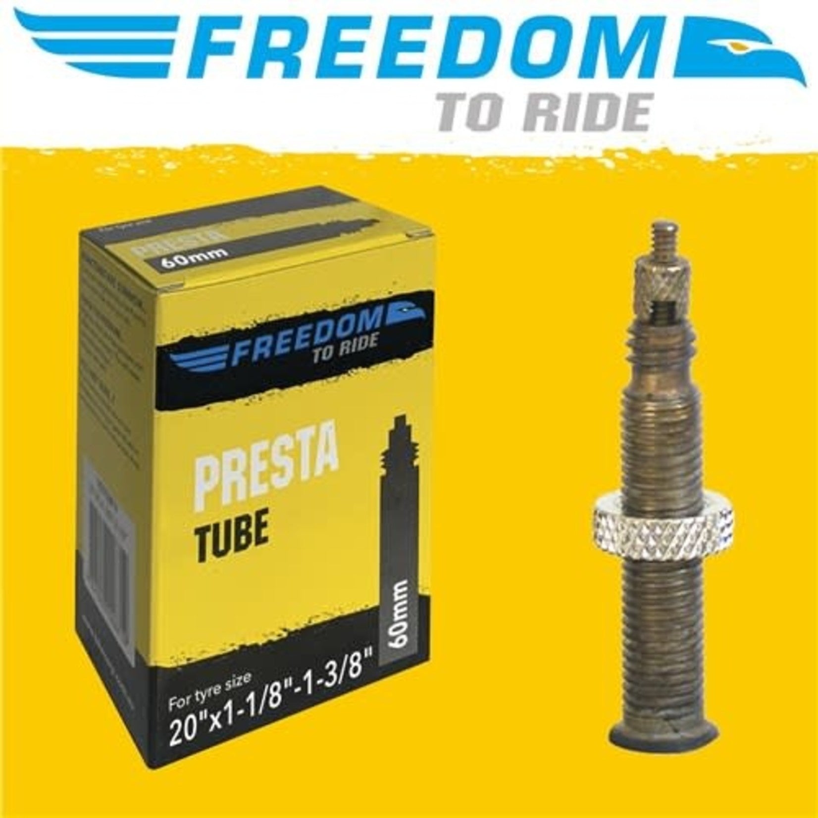Freedom 20 Inch Tube Presta Valve