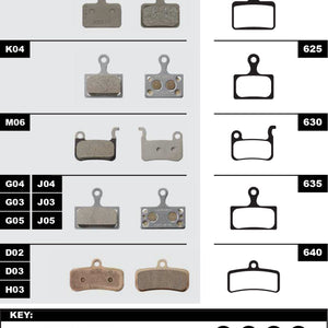 Brake Pad Resin Econo for Shimano XP-625/XP-620